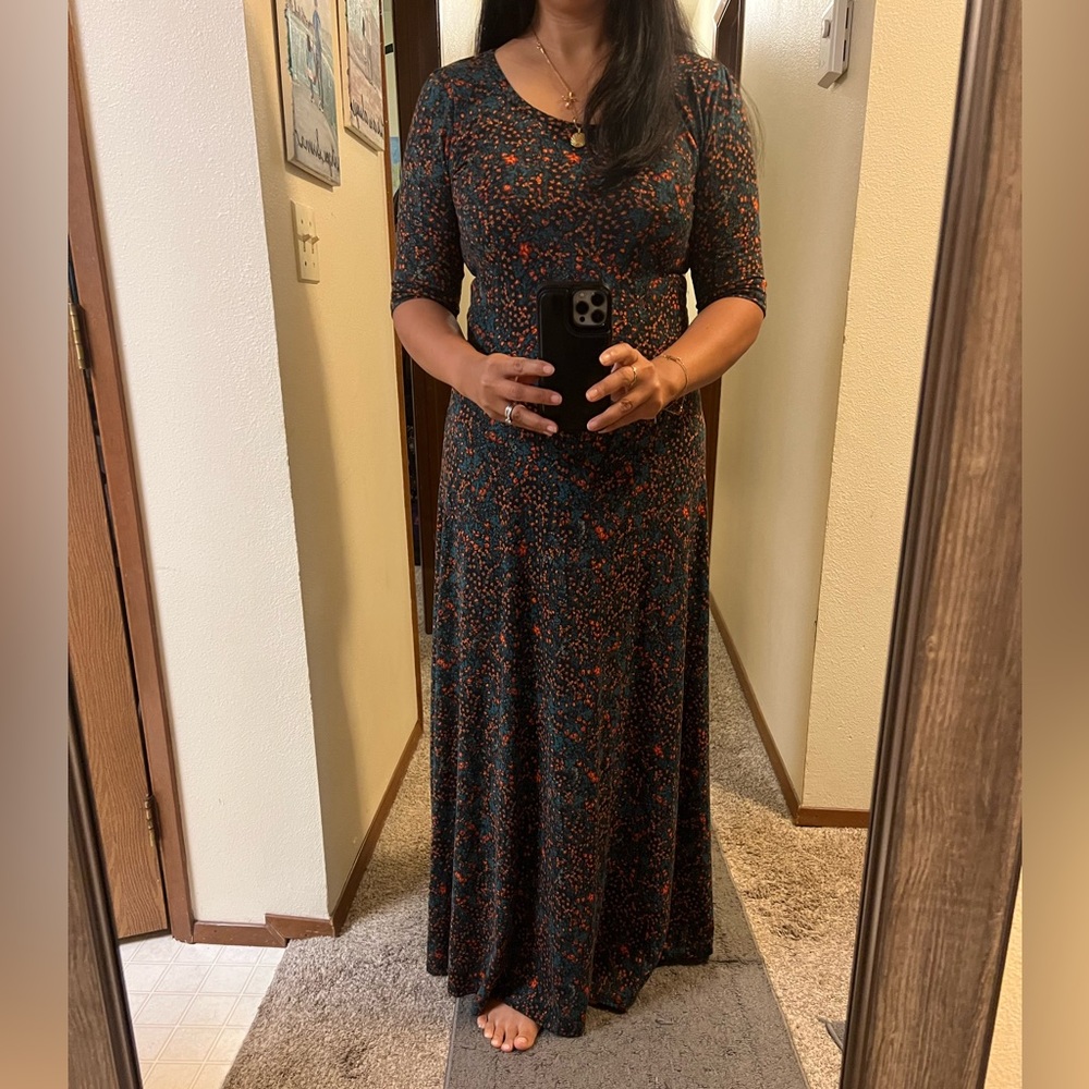 Lularoe Ana floral dress-long dress